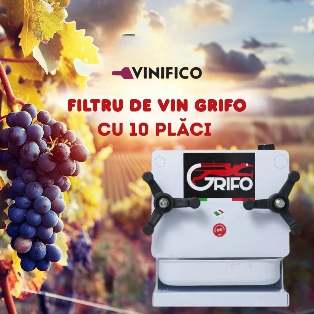 Filtru Vin Grifo cu 10 plăci din metal