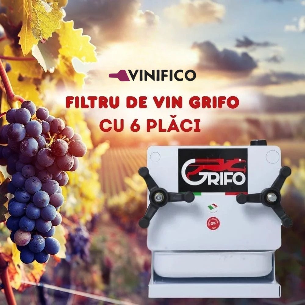 Filtru Vin Grifo cu 6 plăci din metal
