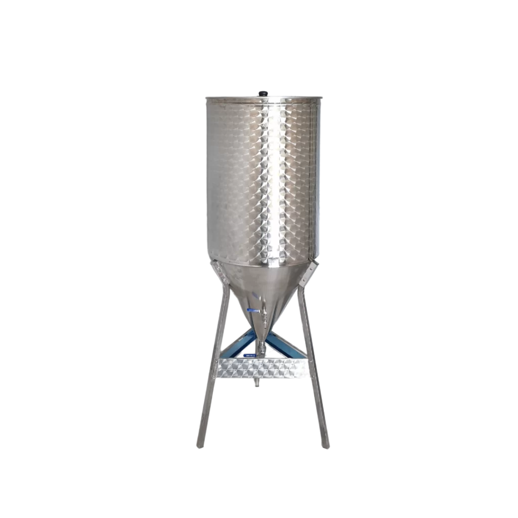 Butoi Inox 200 L cu fund conic 60° - imagine 2