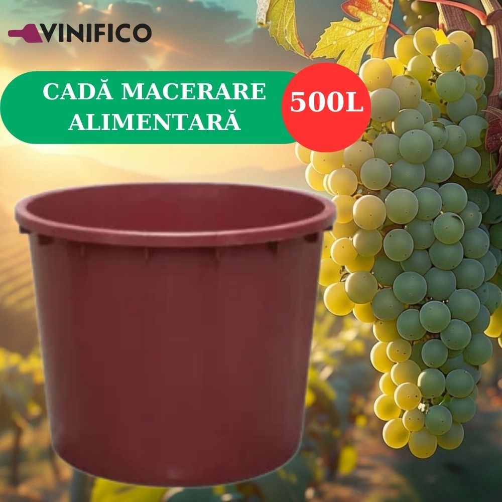 Cada Alimentara / zdrobit struguri 500 L fabricata in Italia